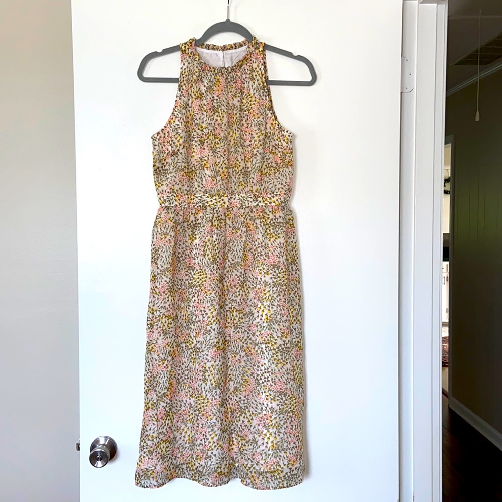 Loft Outlet Floral MIDI Dress